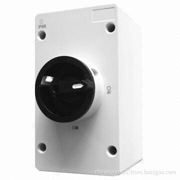 DC Non-polarised Isolator, DC Isolator Switch with Highly Visible Black Handle